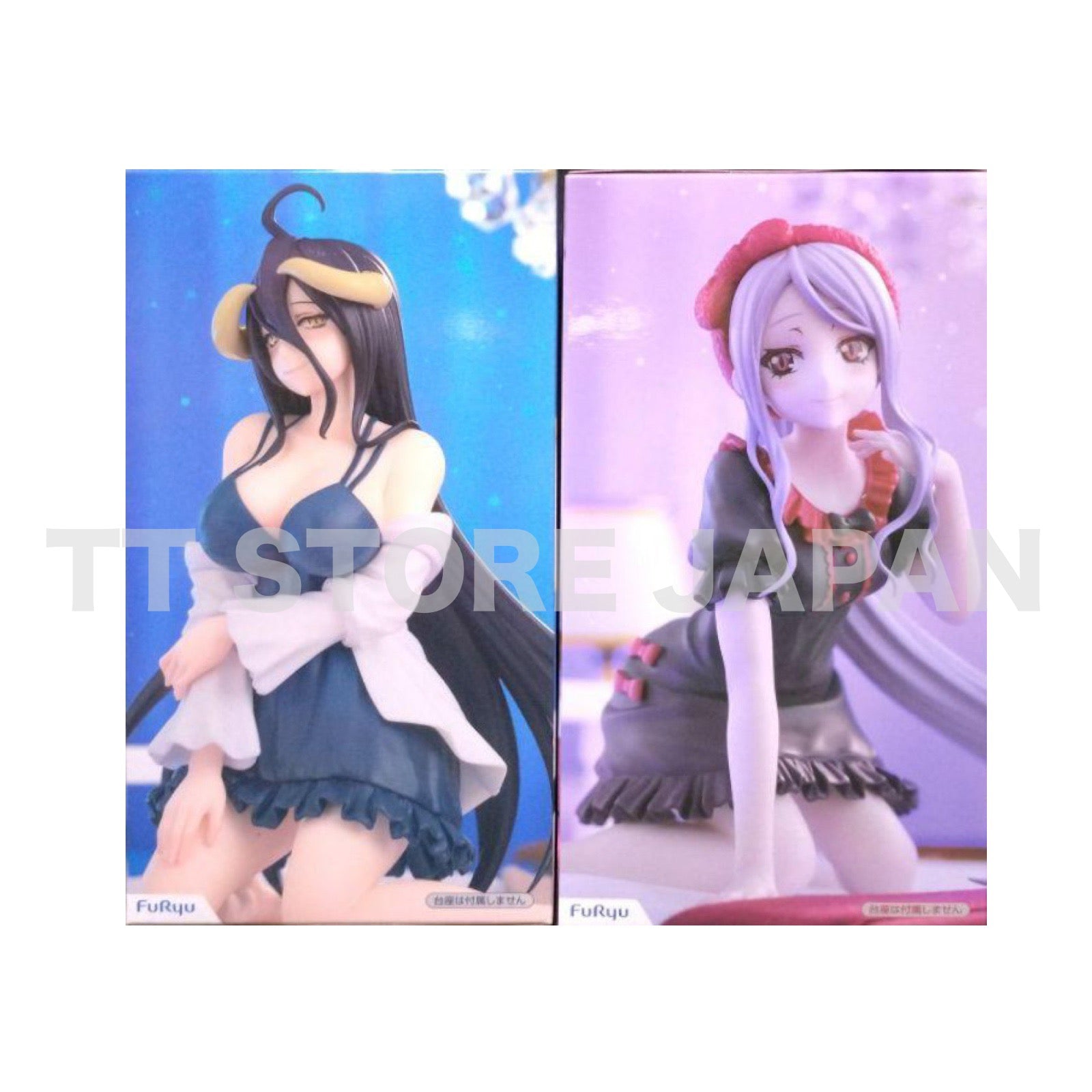 OVERLOAD Figure Shalltear Albedo Set Noodle Stopper Room Wear Negligee FuRyu