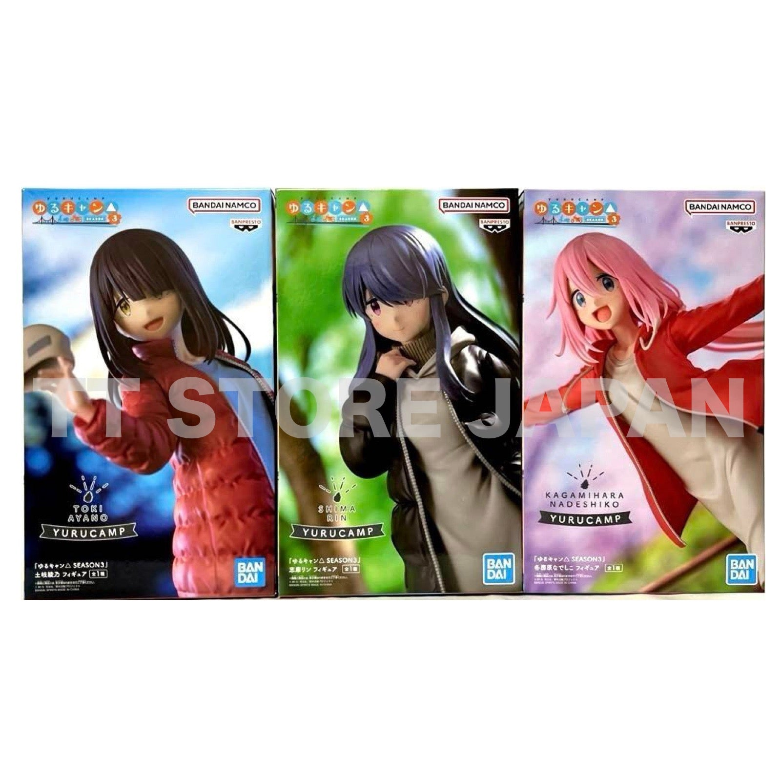 Laid Back Camp △ Season 3 Figure Nadeshiko Rin Shima Ayano Toki Set Yuru Camp