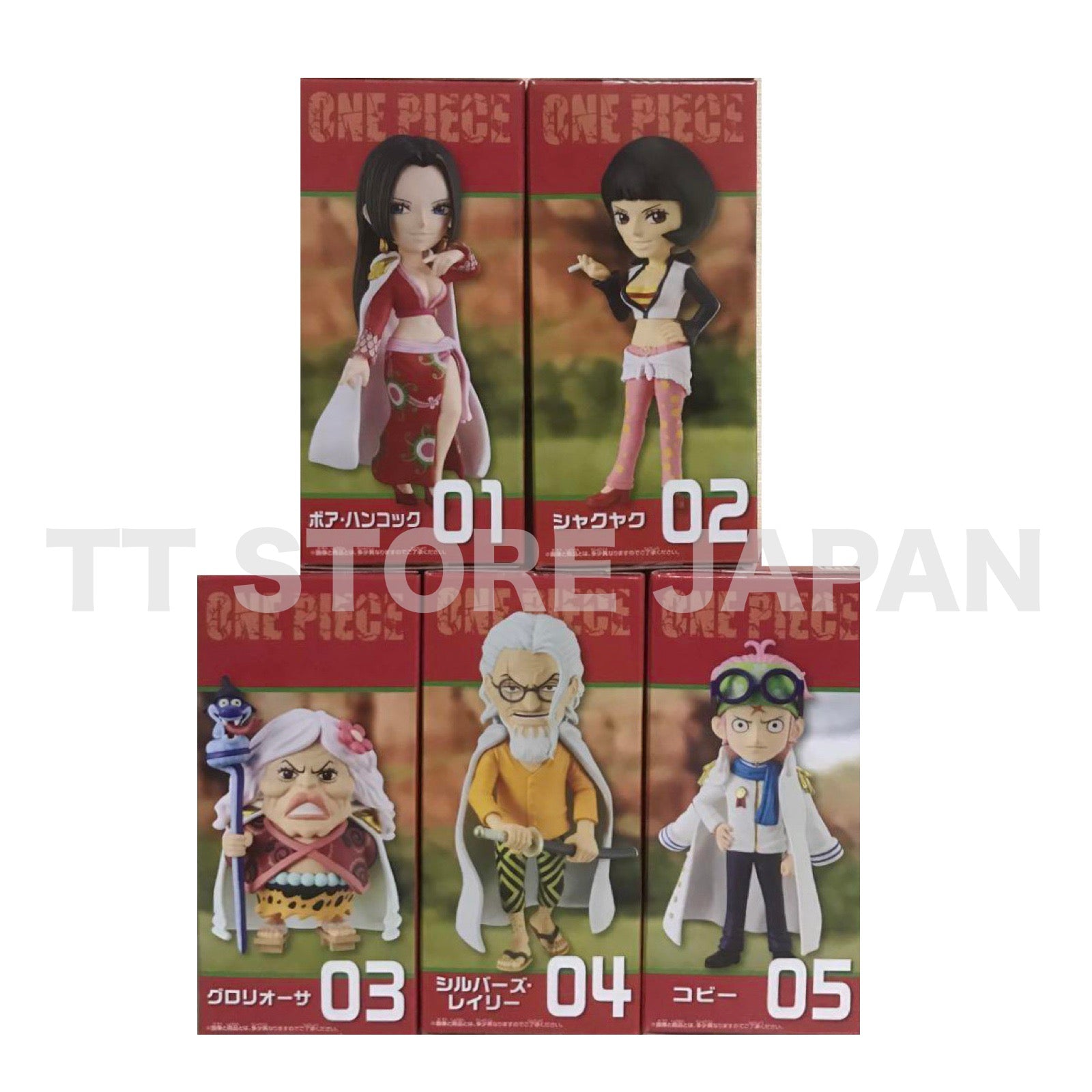 One Piece World Collectable Figure WCF Nyougashima Girl Island 5 Types Set