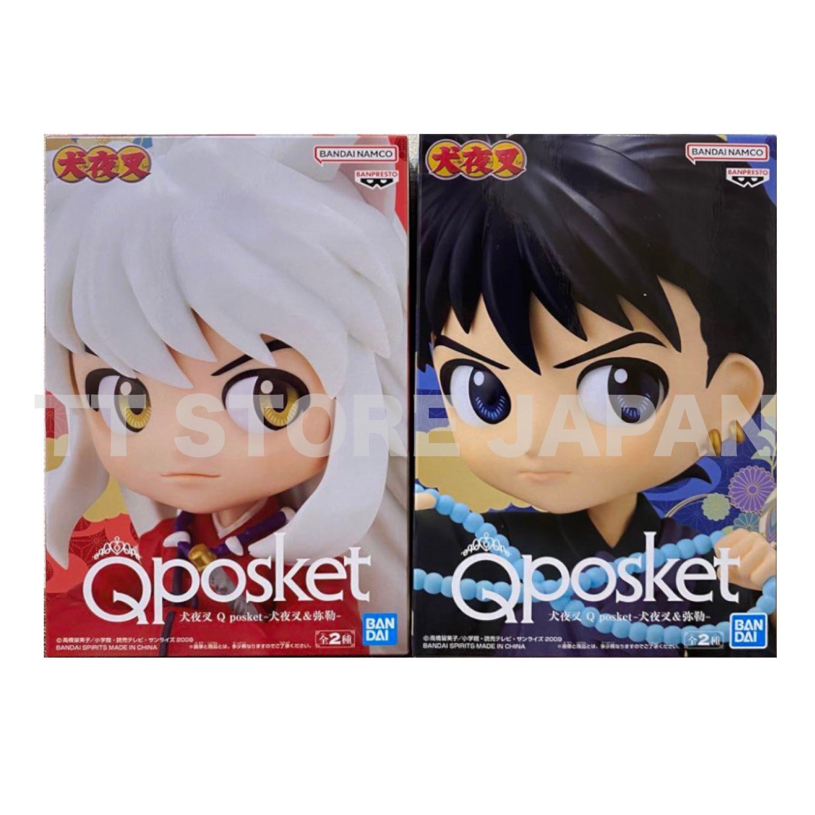 Q posket Inu Yasha Figure Inuyasha Miroku Set Qposket BANPRESTO