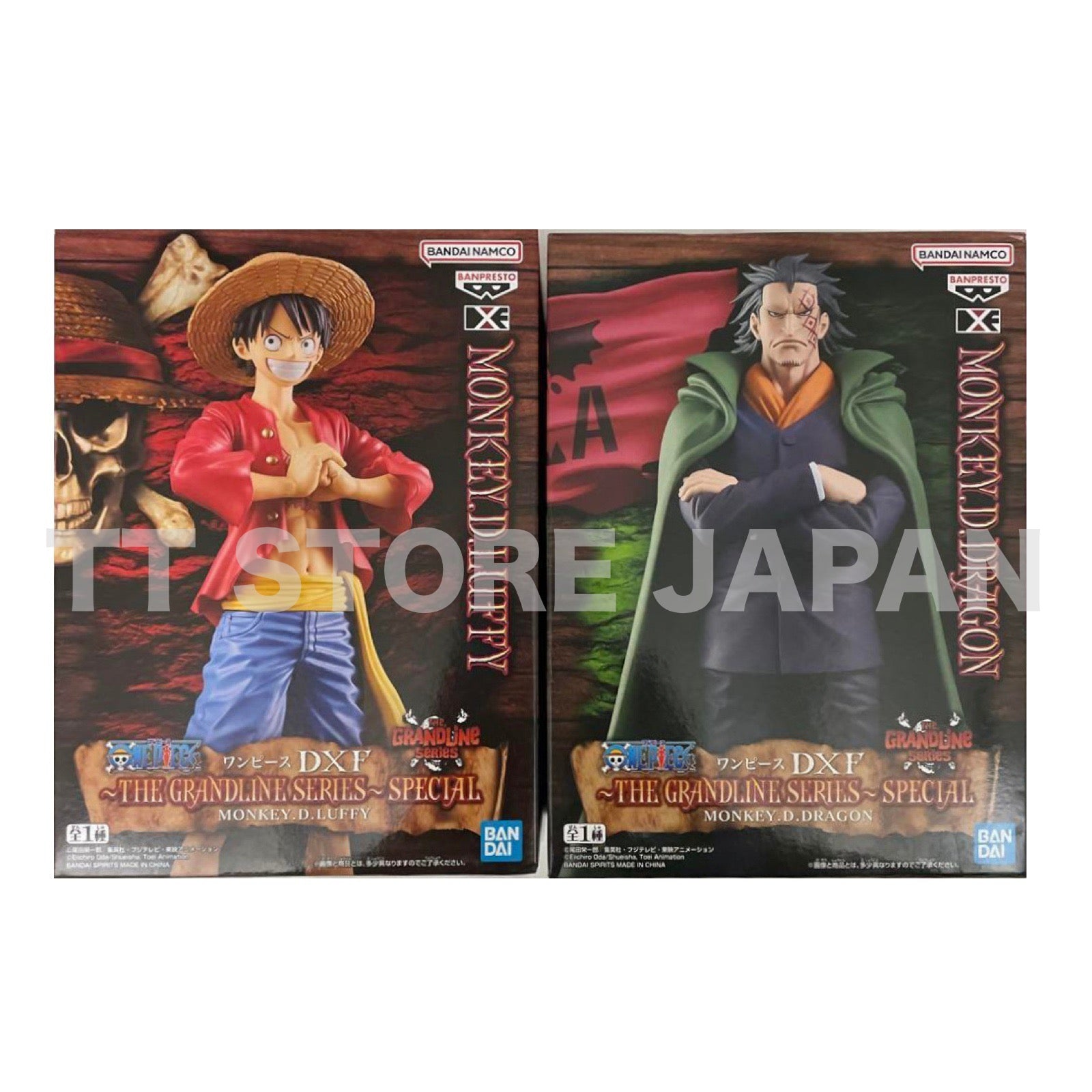 One Piece Figure Luffy Dragon Set Dxf The Grandline Deries Special New