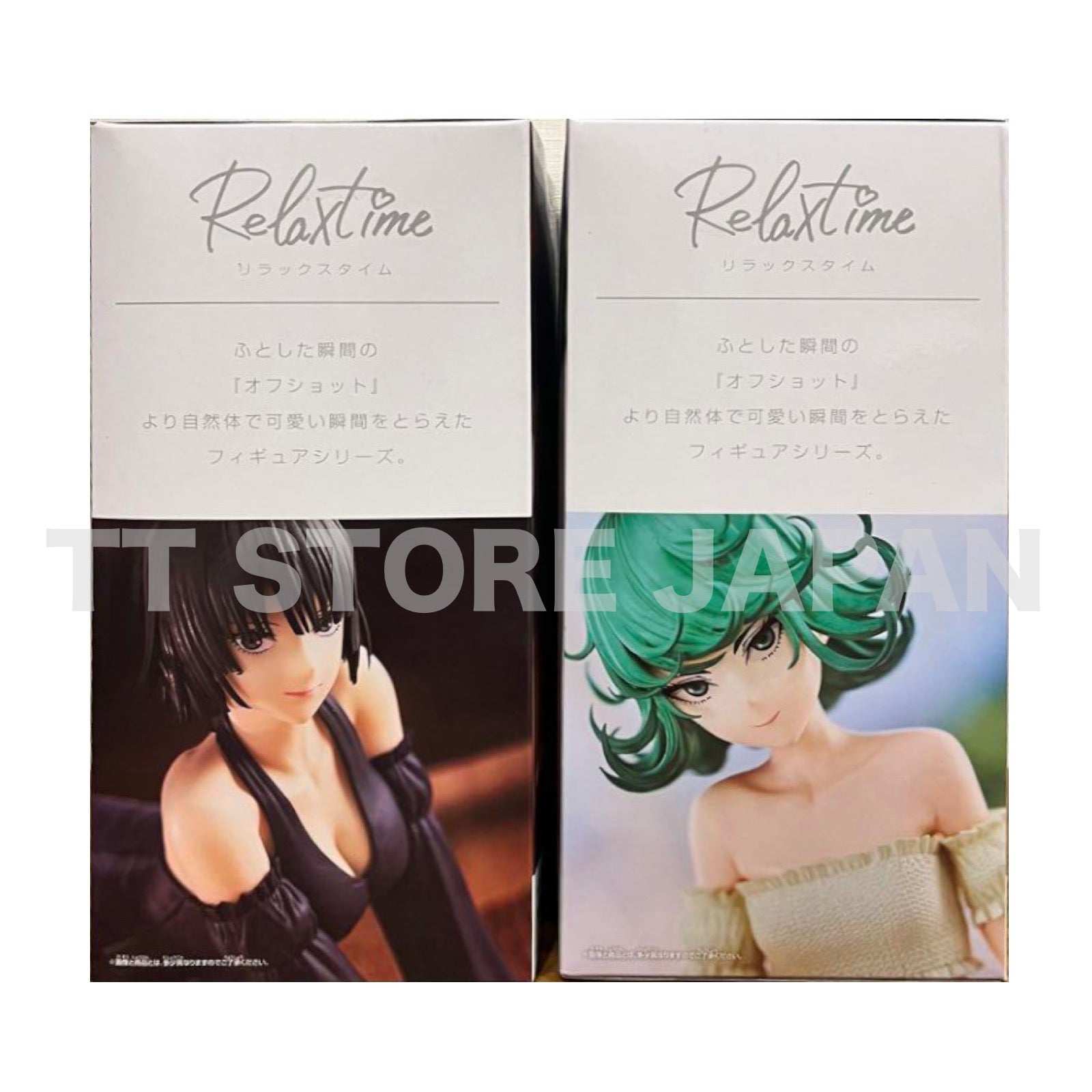 One Punch Man Figure Tatsumaki Fubuki Set Tornado Blizzard Relax time BANPRESTO