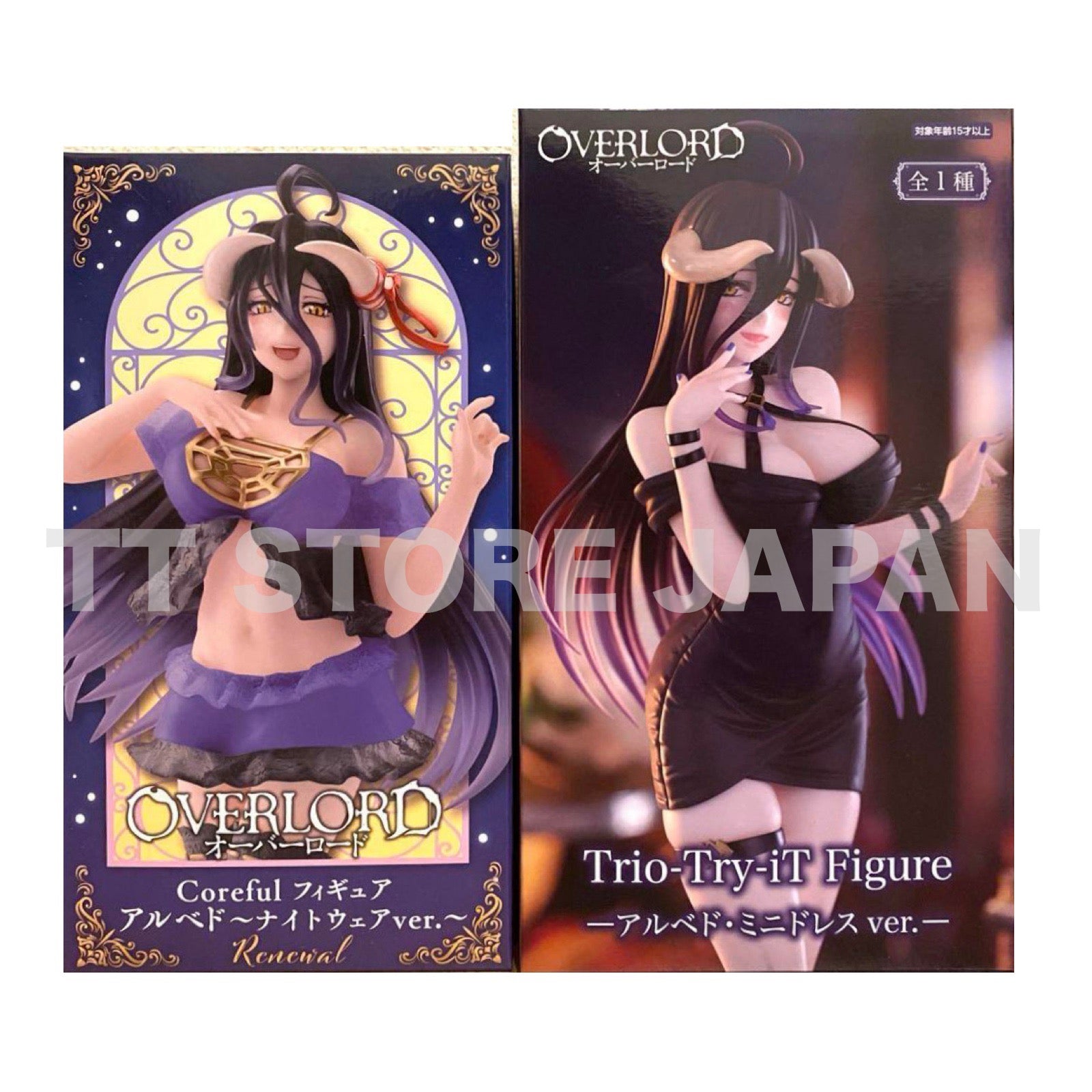 OVERLOAD Albedo Figure Trio Try iT Mini Dress Coreful Nightwear Renewal Set
