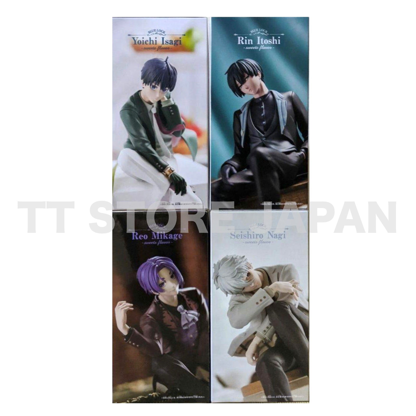BLUE LOCK Figure Seishiro Nagi Reo Yoichi Isagi Rin Itoshi Set sweets flavor