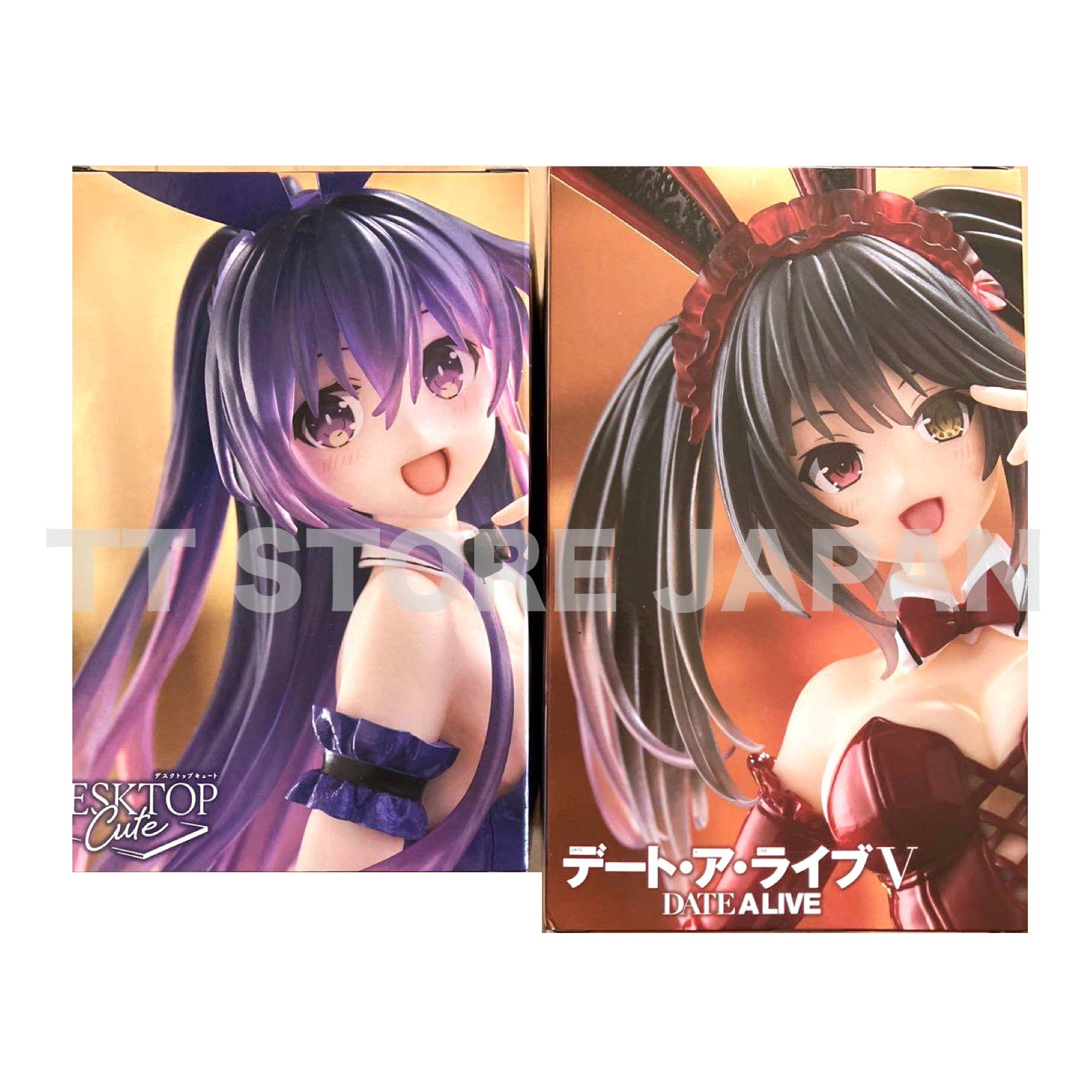 DATE A LIVE Figure Kurumi Tokisaki Tohka Yatogami Set Desktop Cute Bunny Taito