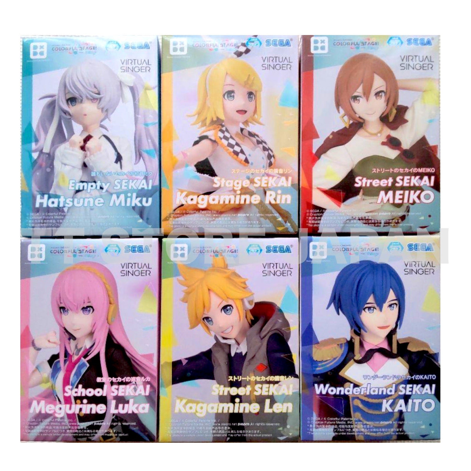 Project Sekai Colorful Stage Figure Rin Len Luka Meiko Kaito Set Virtual Singer