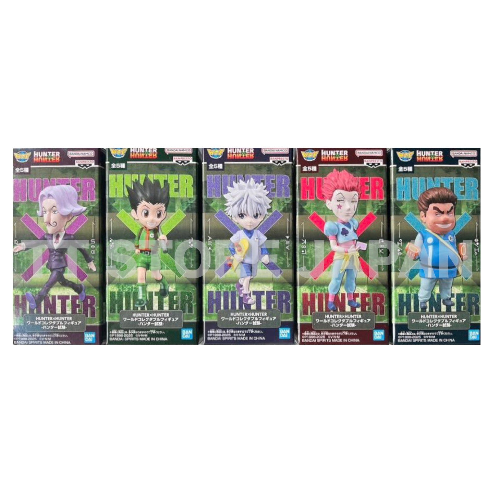 HUNTER x HUNTER World Collectable Figure Hunter Exam 5 Types Set WCF New