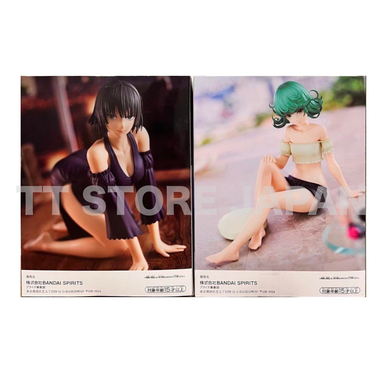 One Punch Man Figure Tatsumaki Fubuki Set Tornado Blizzard Relax time BANPRESTO