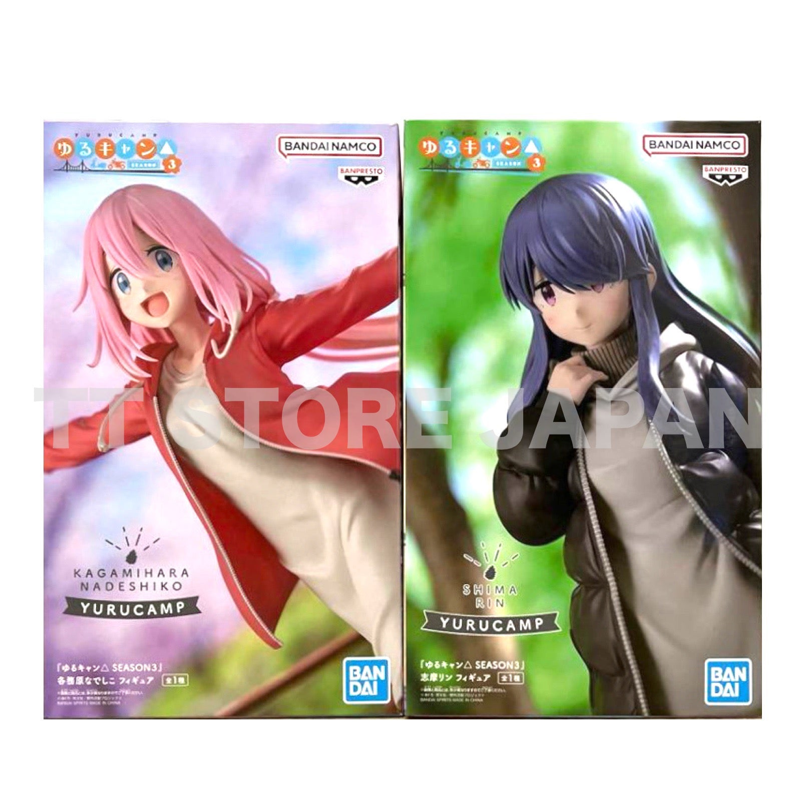 Laid Back Camp △ Season 3 Figure Nadeshiko Kagamihara Rin Shima Set Yuru Camp