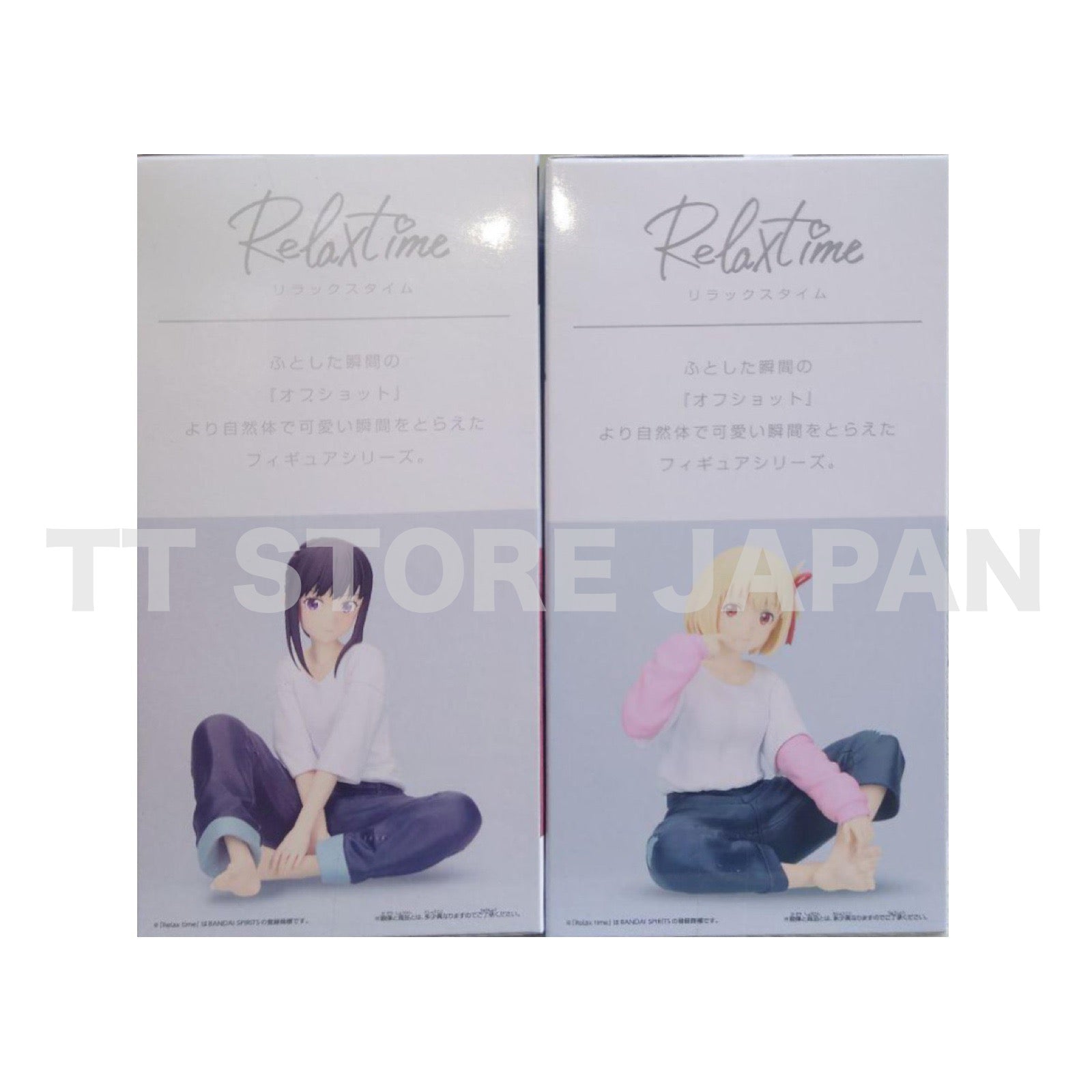 Lycoris Recoil Figure Chisato Nishikigi Takina Inoue Set Relax time Banpresto