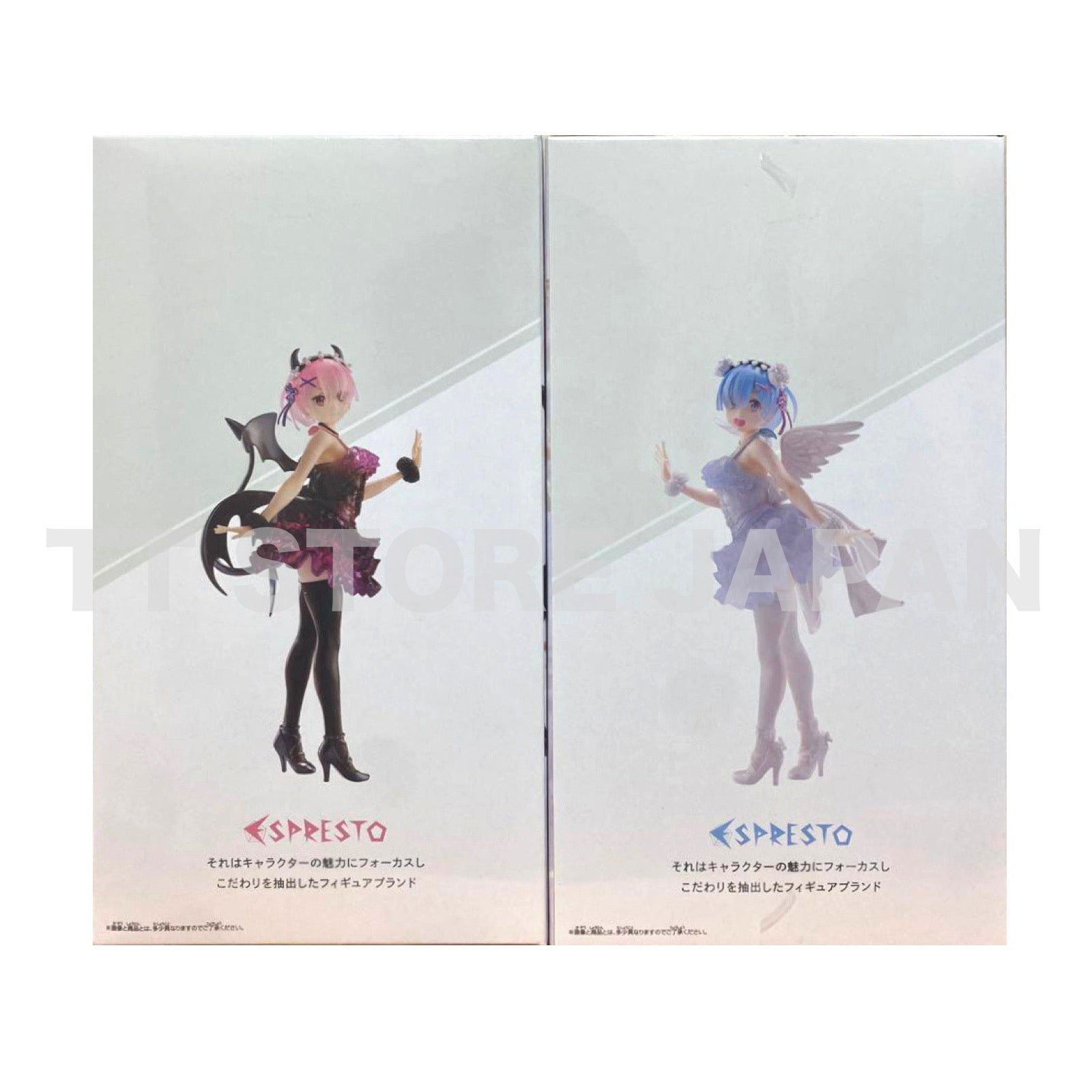 Re Zero Starting Life World Figure Rem Ram Set Espresto Clear & Dressy Special