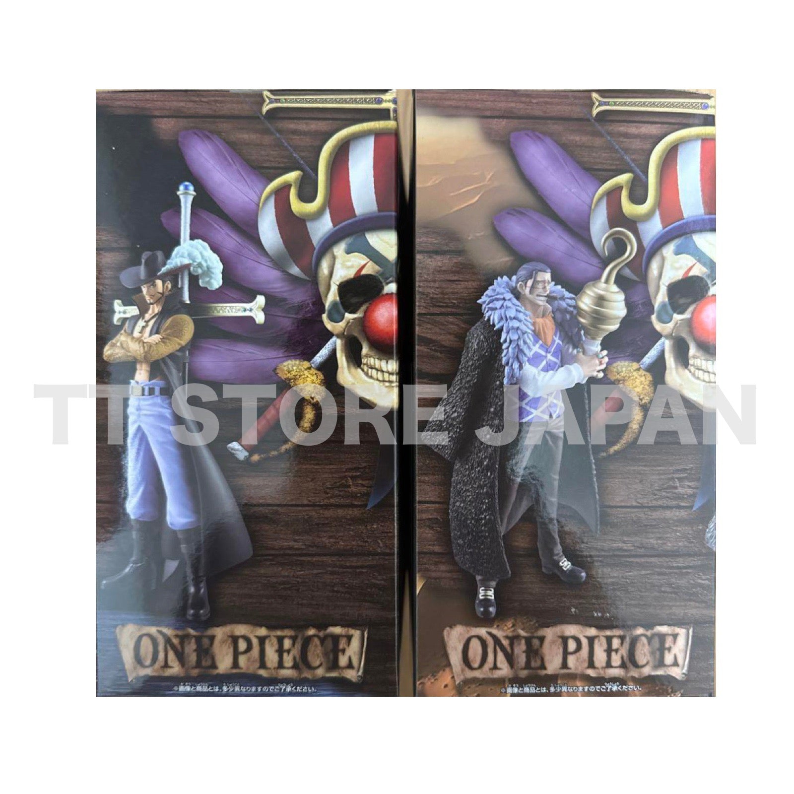 One Piece Dxf Figure Crocodile Dracule Mihawk Set Grandline Series Banpresto