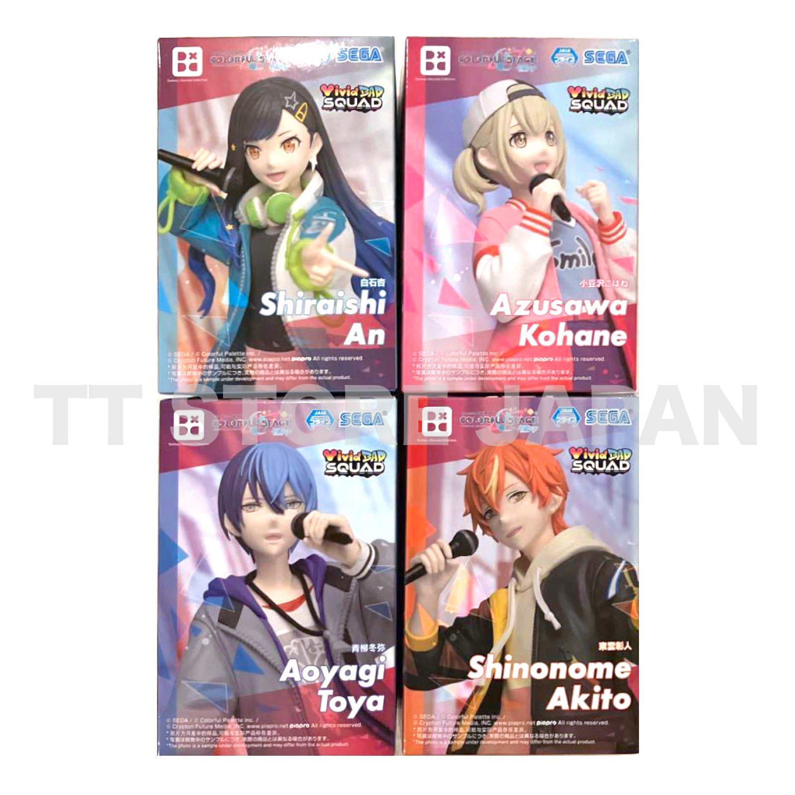 Project Sekai Colorful Stage Figure Kohane An Akito Toya Set Vivid BAD SQUAD