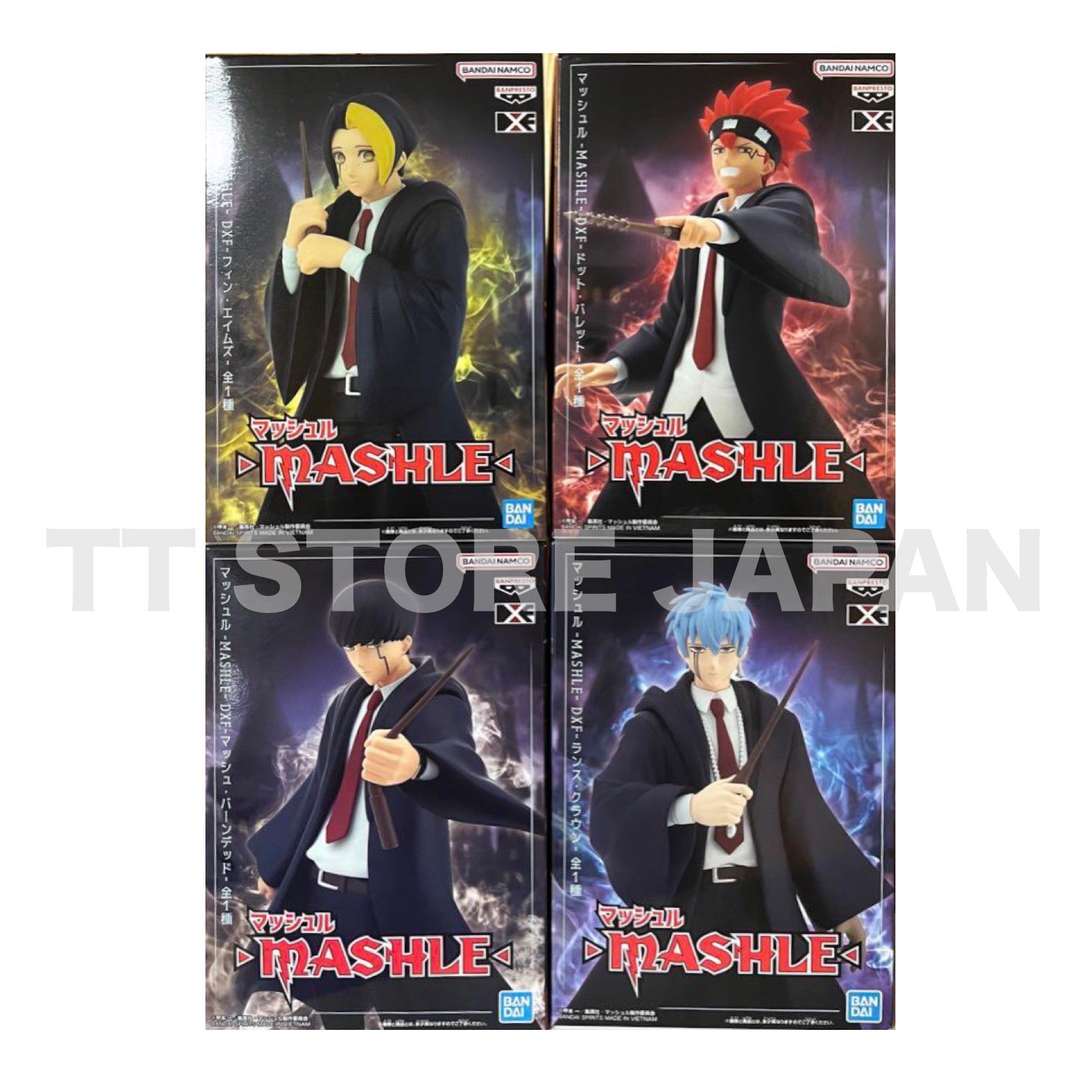 MASHLE DXF Figue Mash Burnedead Lance Crown Finn Ames Dat Barrett Set Banpresto