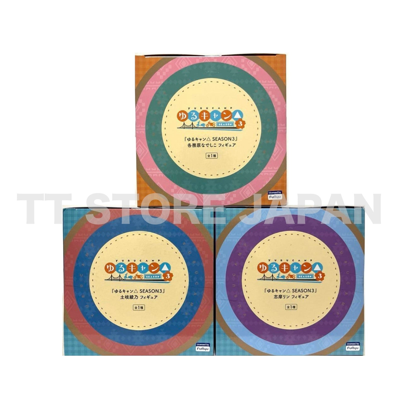 Laid Back Camp △ Season 3 Figure Nadeshiko Rin Shima Ayano Toki Set Yuru Camp