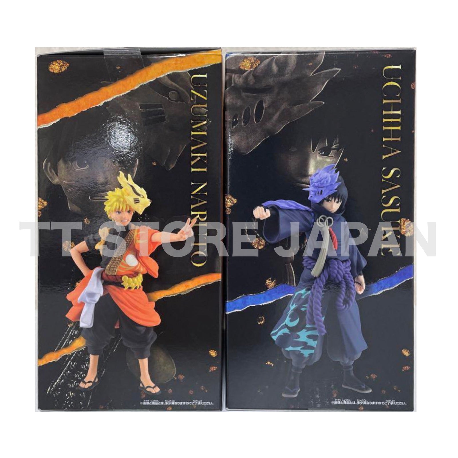 Naruto Shippuden Figure Uzumaki Sasuke Uchiha Set 20th Anniversary Costume ver.