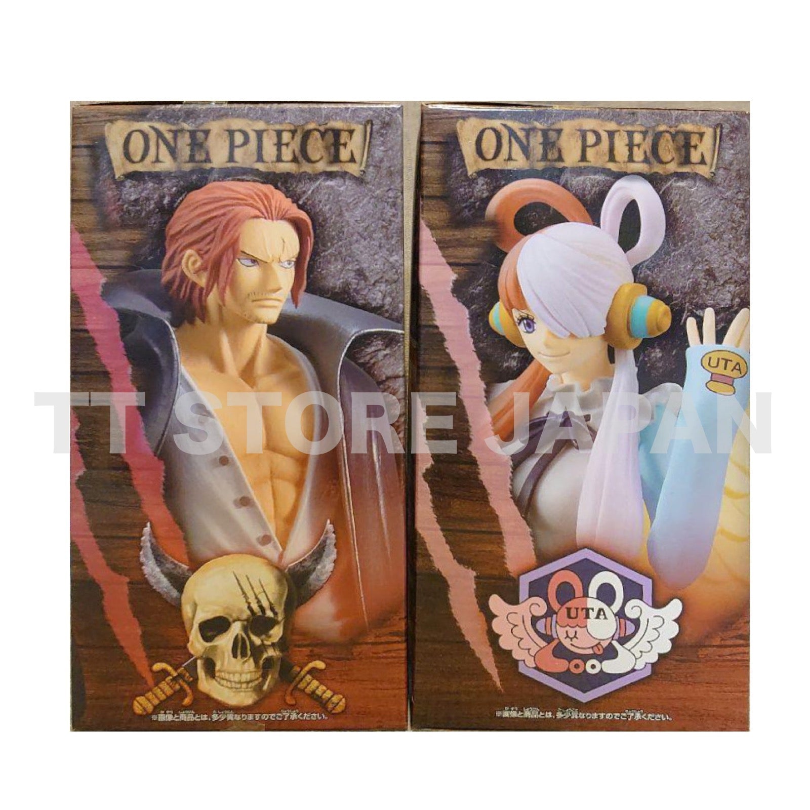 ONE PIECE Figure Shanks & Uta Set Dxf The Grandline Series Banpresto
