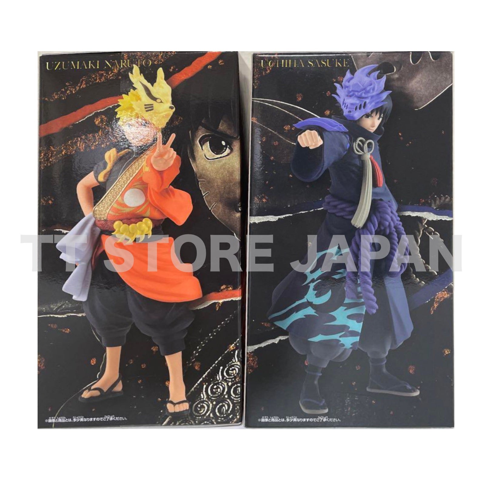 Naruto Shippuden Figure Uzumaki Sasuke Uchiha Set 20th Anniversary Costume ver.
