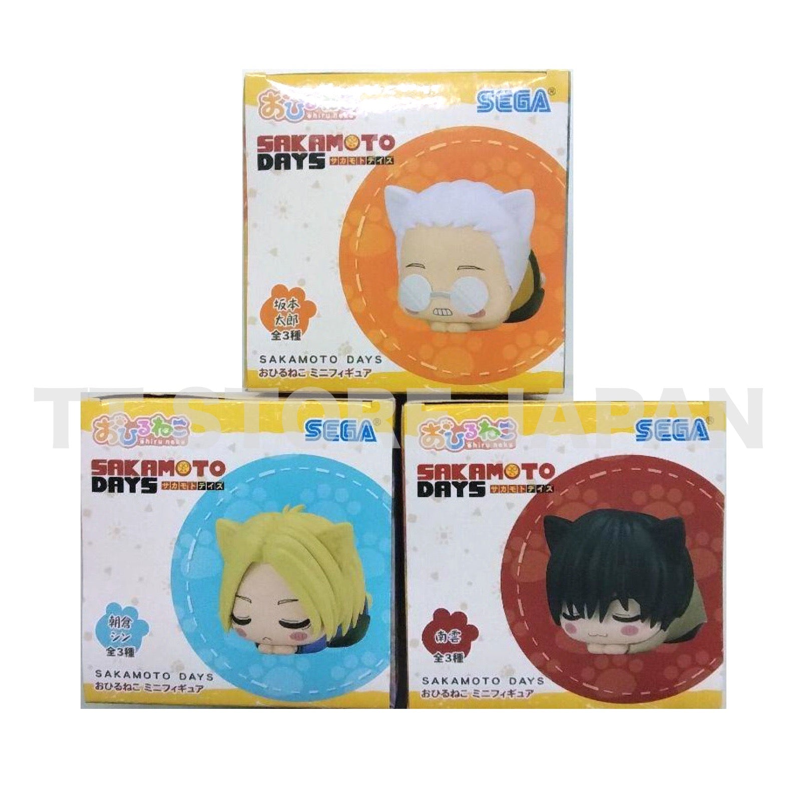 SAKAMOTO DAYS Ohiruneko Mini Figure Taro Shin Asakura Yoichi Nagumo Set