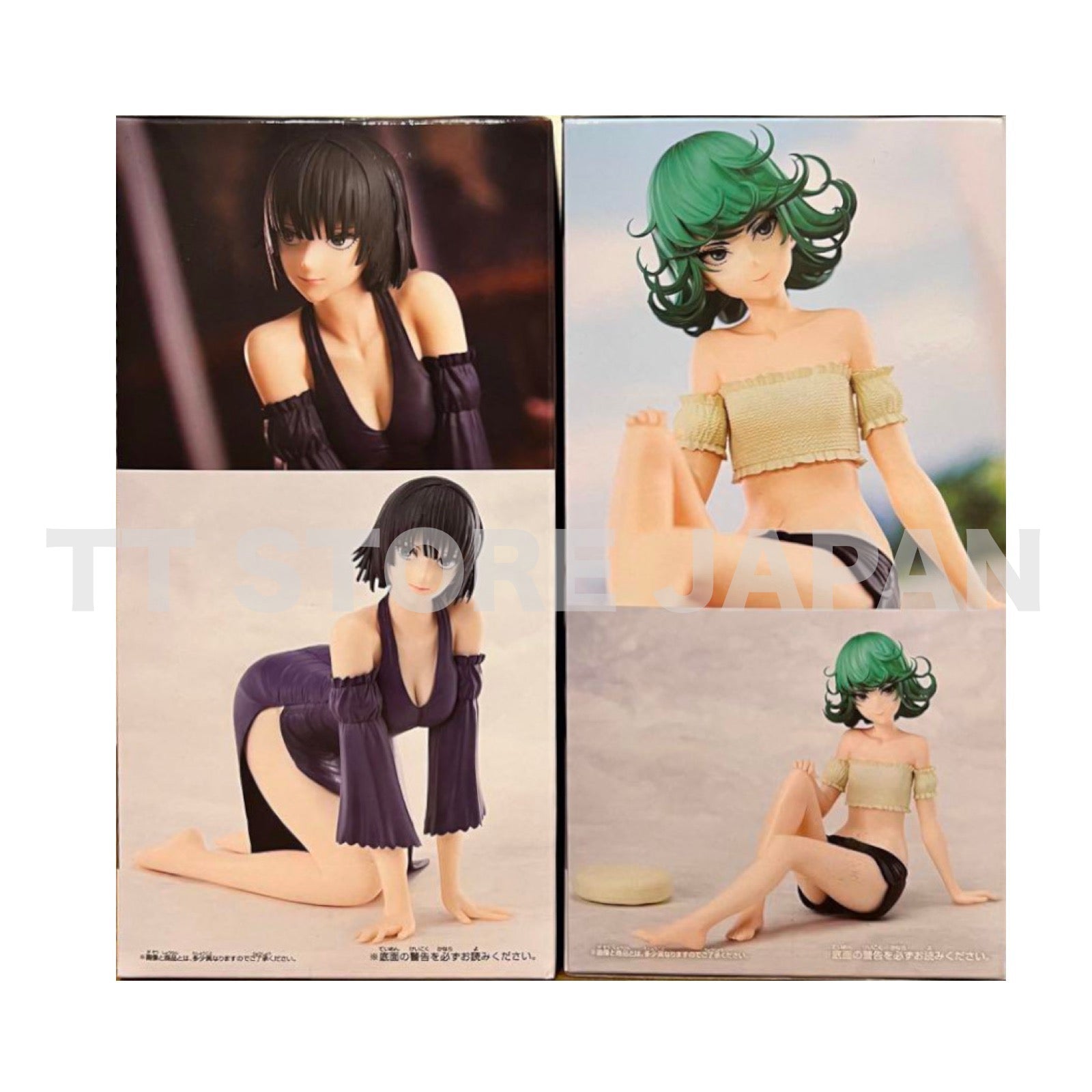 One Punch Man Figure Tatsumaki Fubuki Set Tornado Blizzard Relax time BANPRESTO