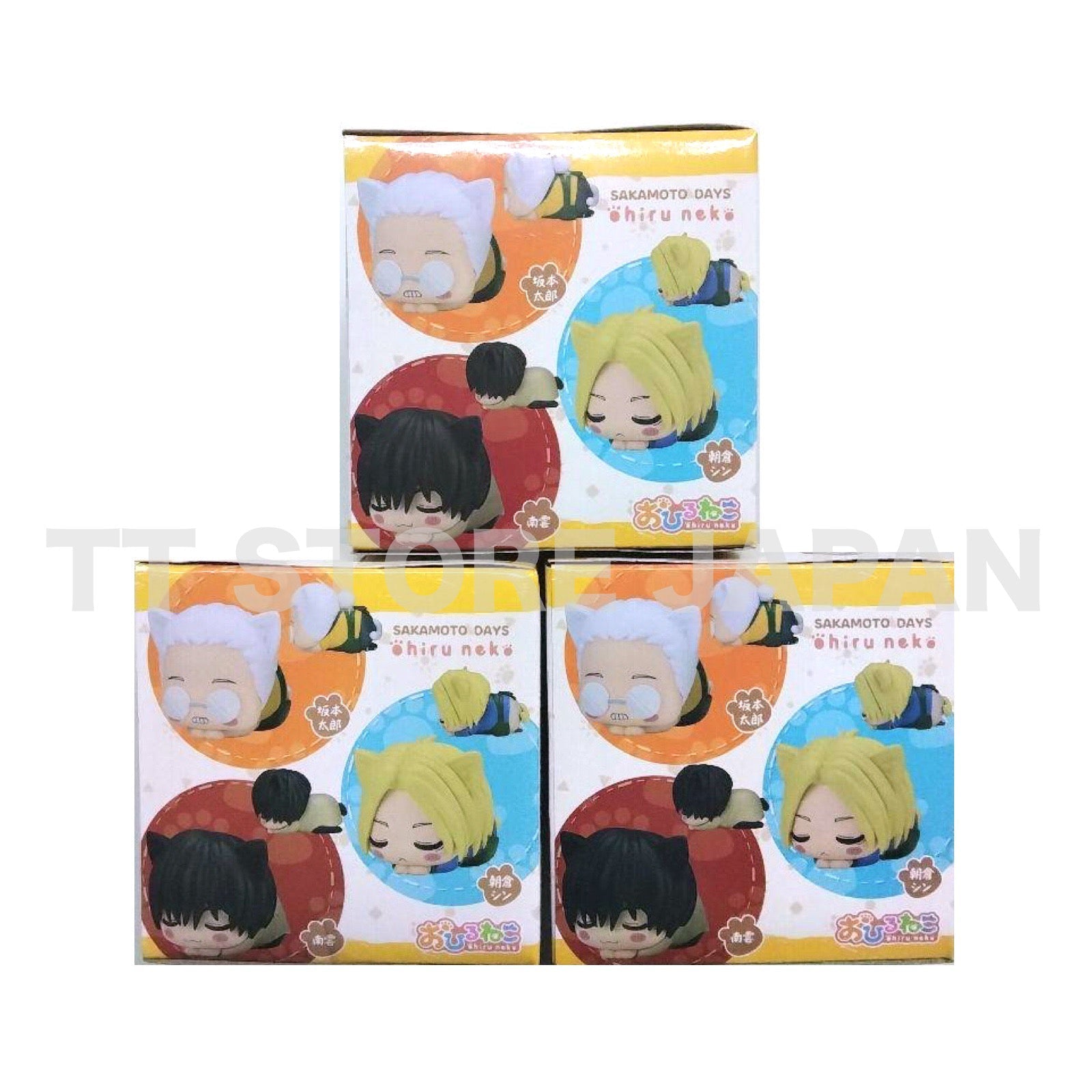 SAKAMOTO DAYS Ohiruneko Mini Figure Taro Shin Asakura Yoichi Nagumo Set