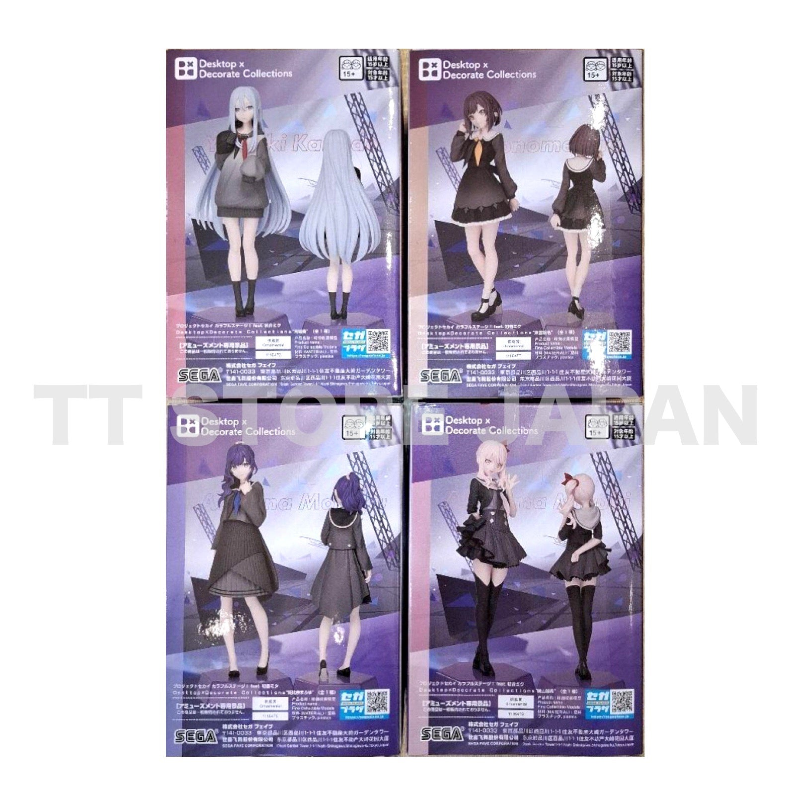 Project Sekai Figure Mizuki Mafuyu Kanade Ena Set 25:00 Night Code Desktop