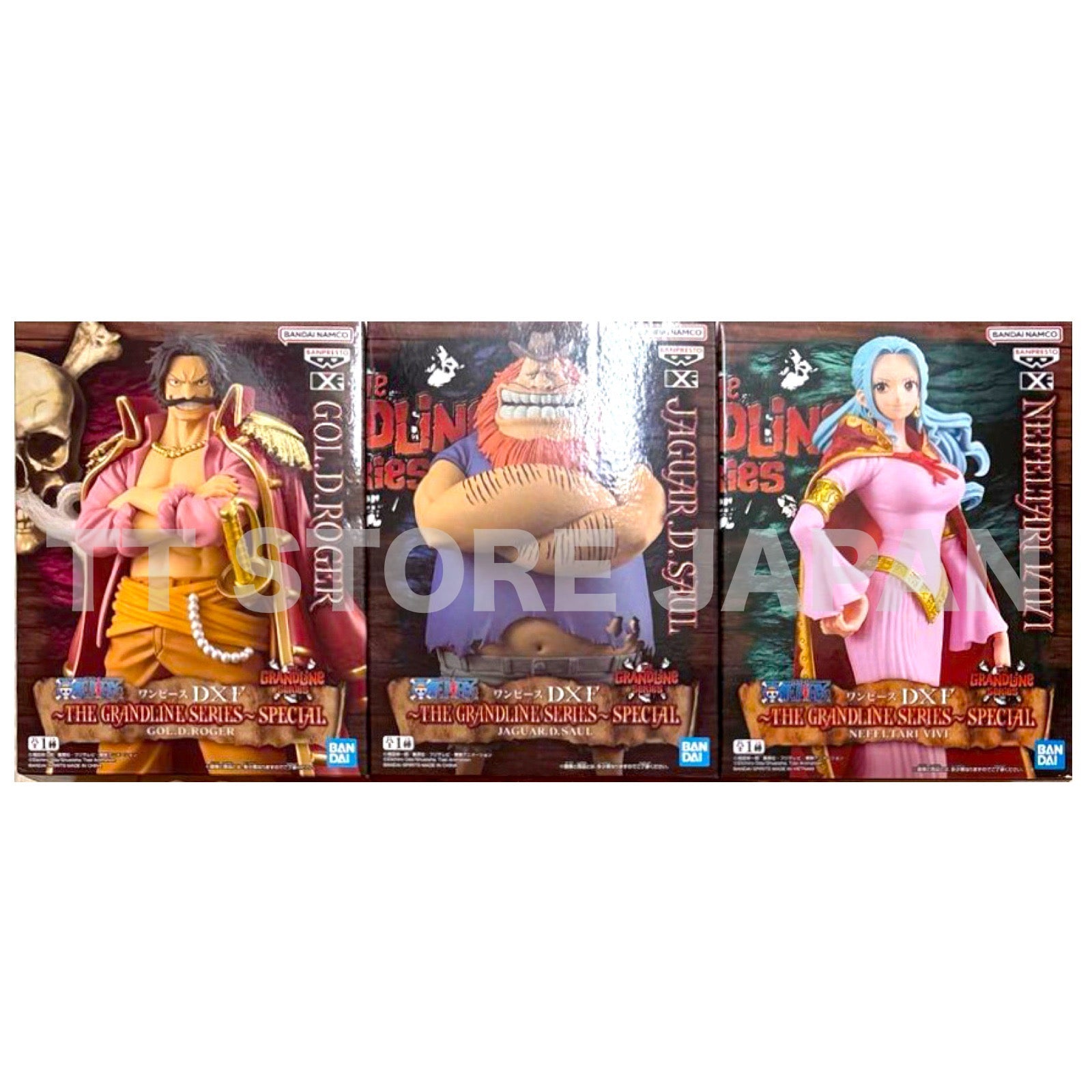 One Piece Figure JAGUAR.D.SAUL NEFELTARI VIVI GOL.D.ROGER Dxf Grandline Special