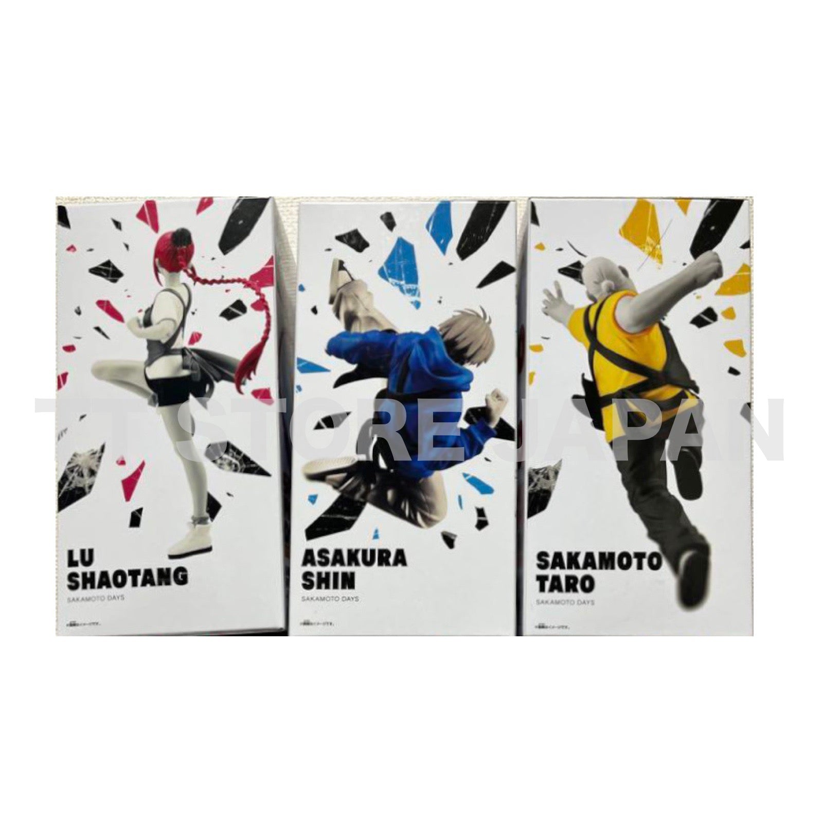 Sakamoto Days Figure Taro Sakamoto Shin Asakura Shaotang Lu Set Vibration Stars