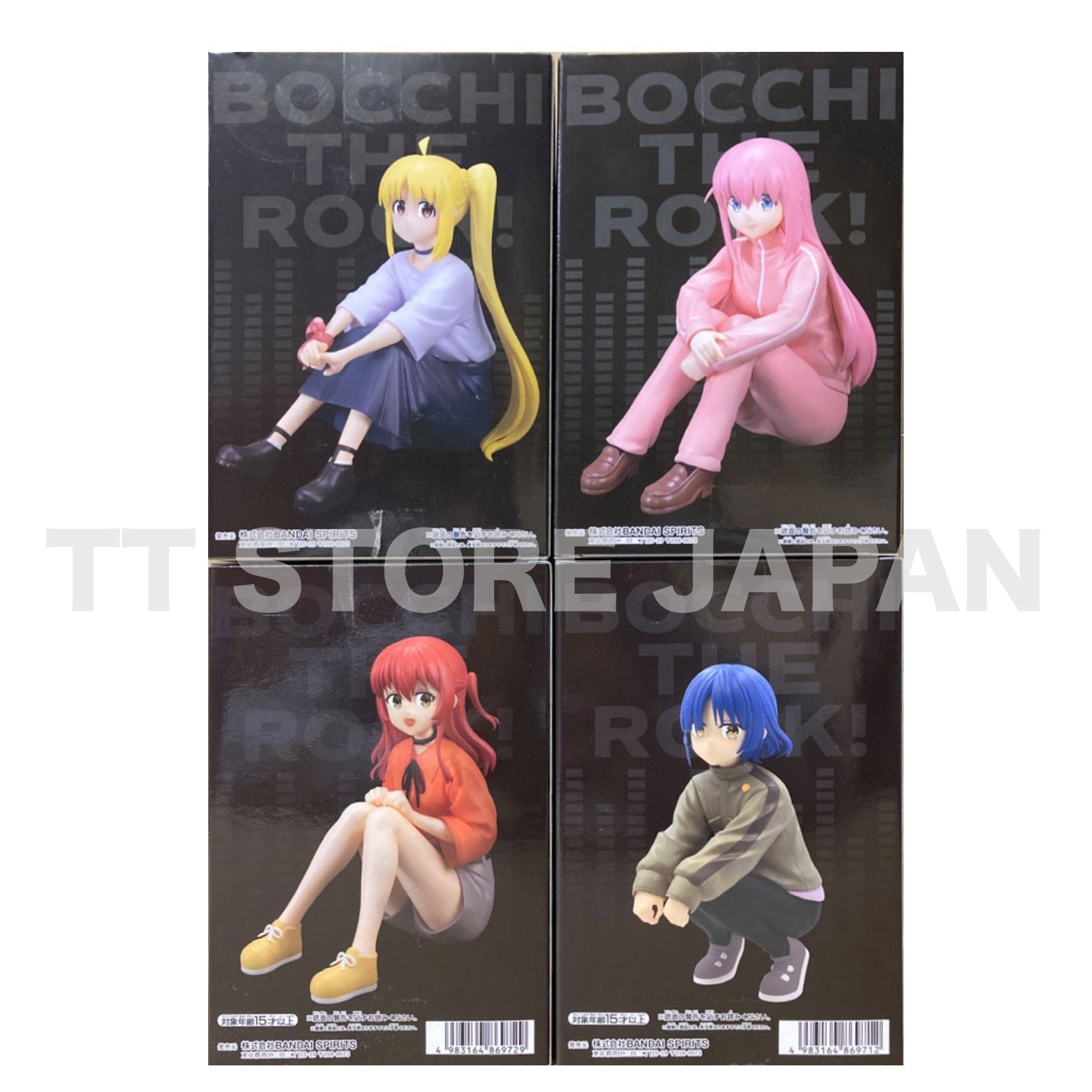 Bocchi the Rock Figure Hitori Gotoh Nijika Ijichi Ryo Yamada Ikuyo Kita Set