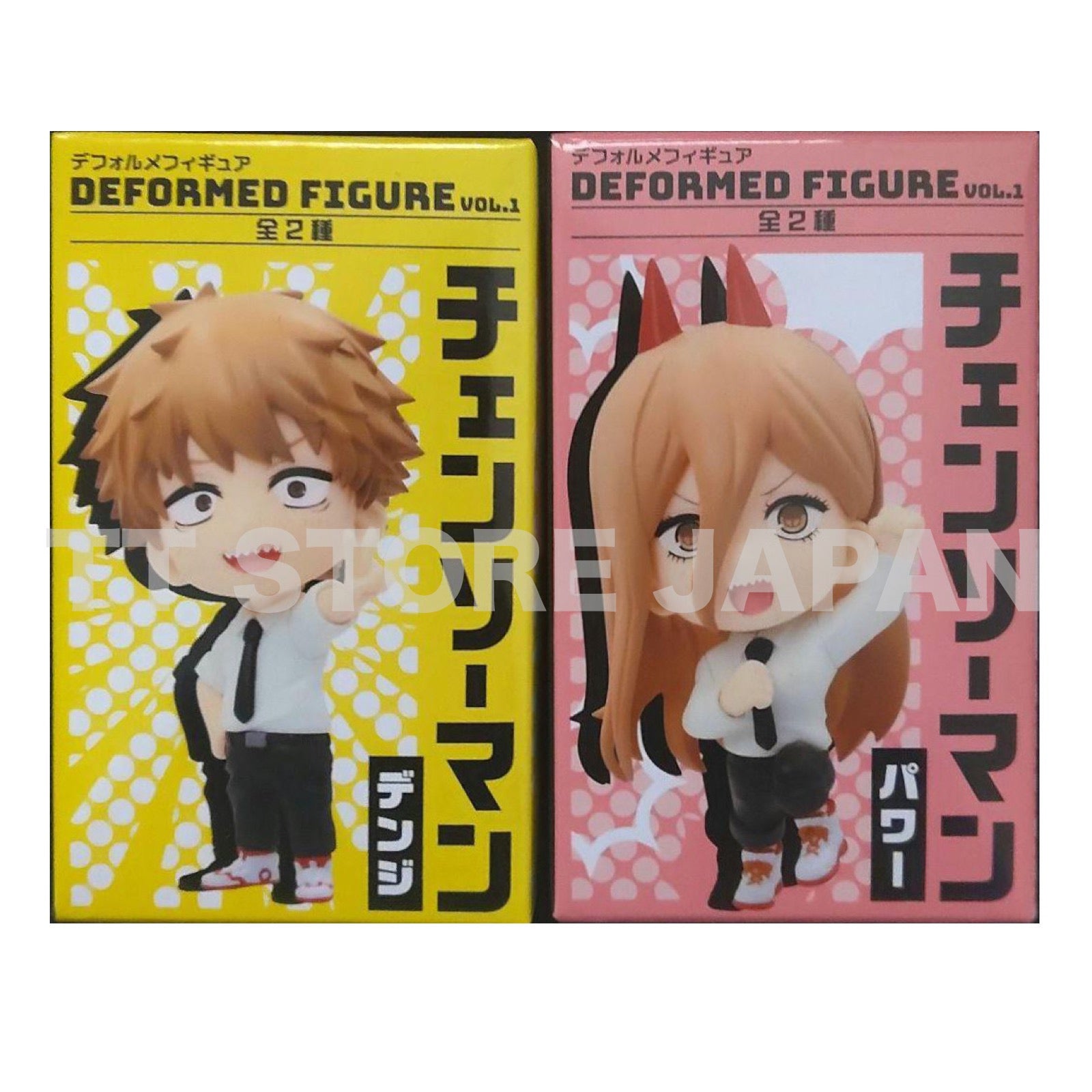 Chainsaw Man Deformed Figure Denji Power Set TAITO New Deforme