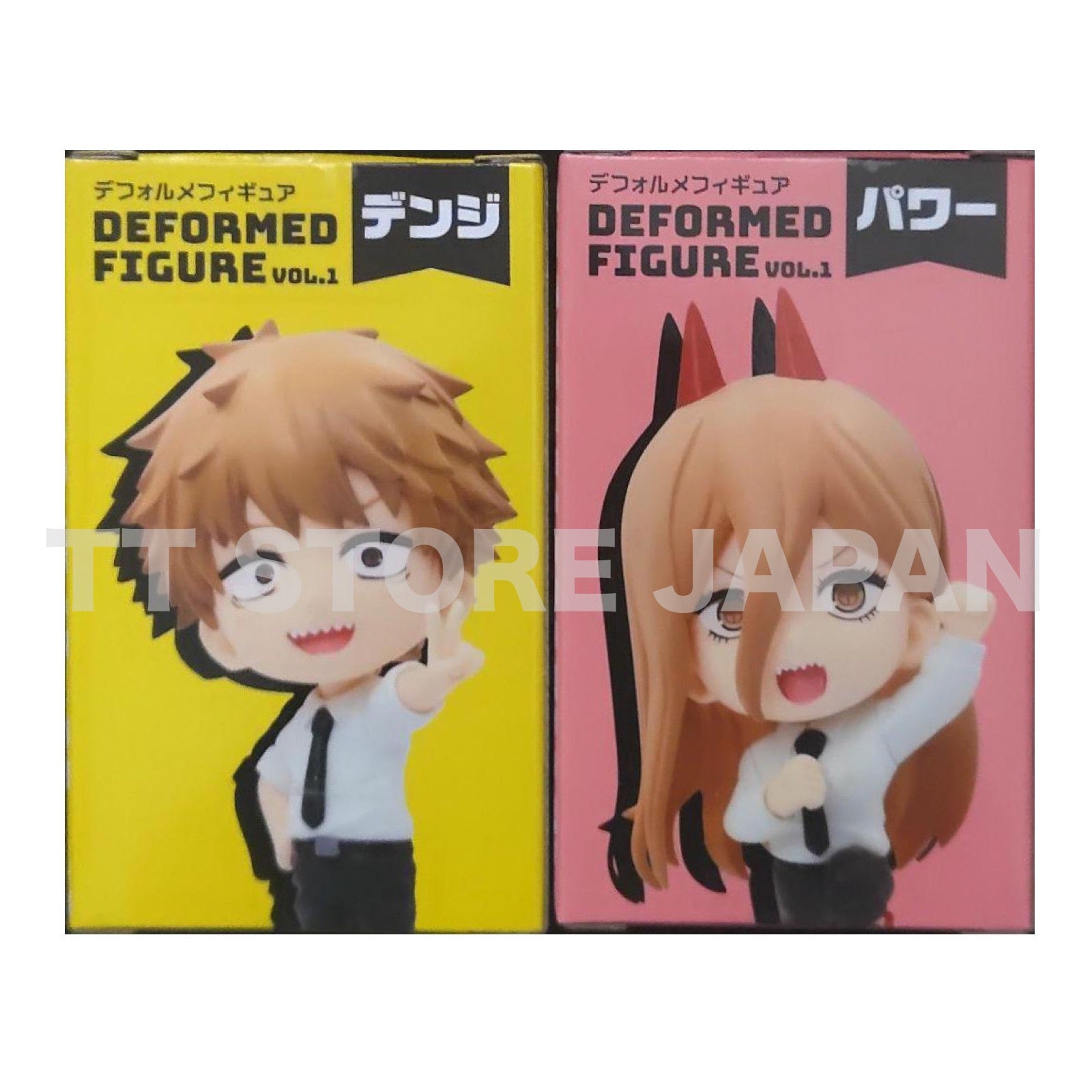 Chainsaw Man Deformed Figure Denji Power Set TAITO New Deforme