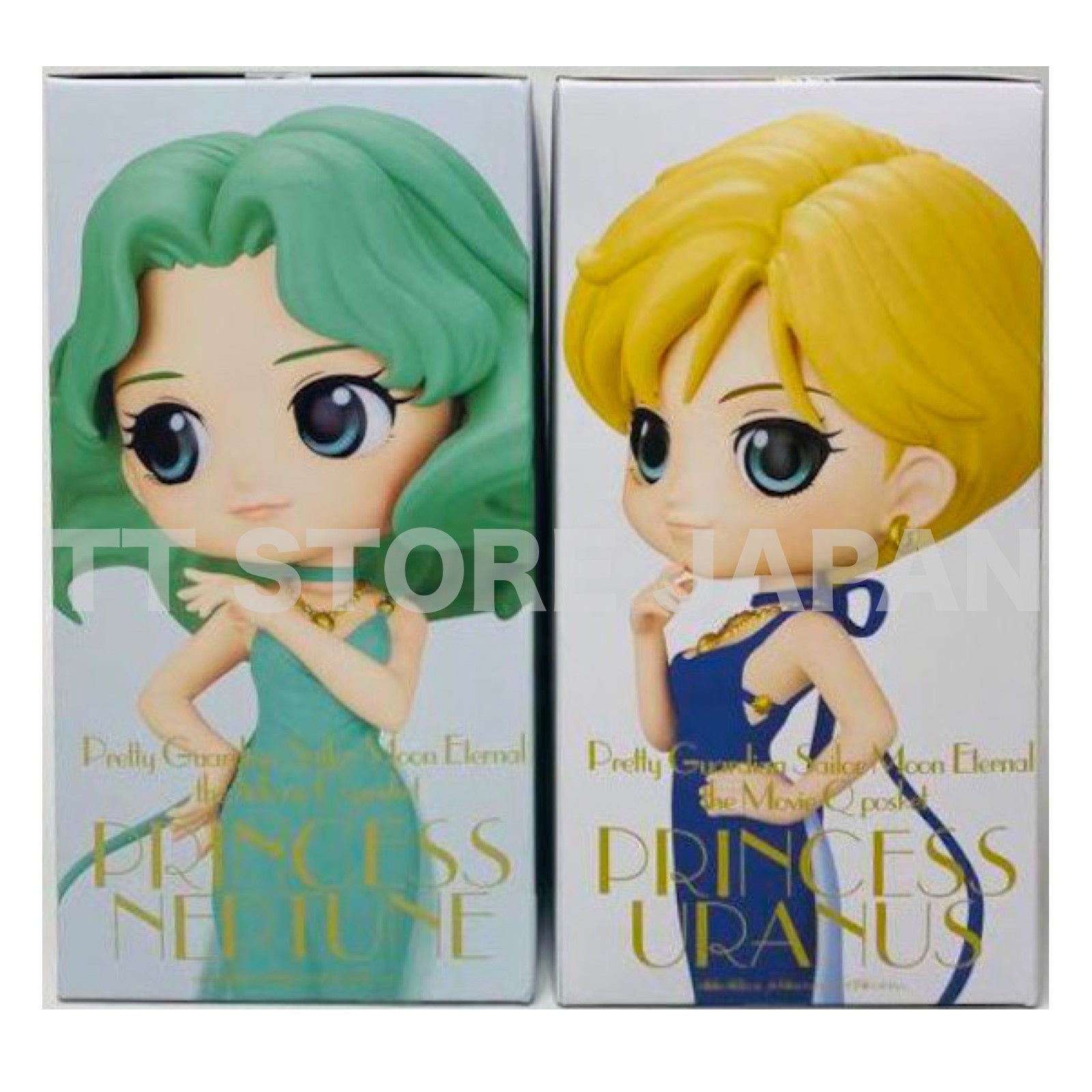 Q posket Sailor Moon Eternal Figure PRINCESS NEPTUNE URANUS Set A Color Qposket