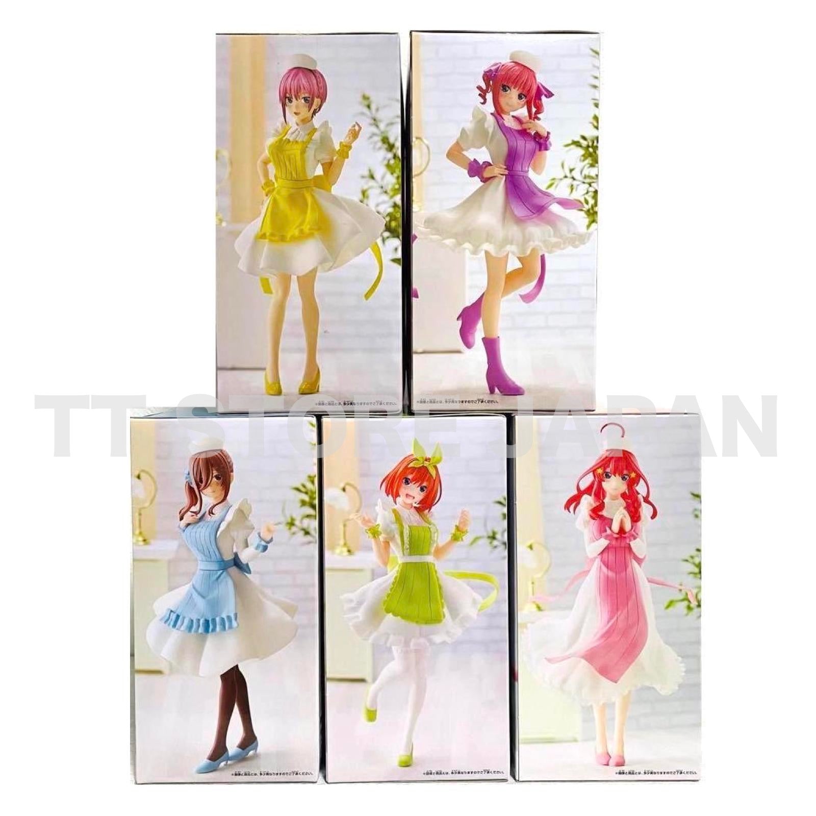 The Quintessential Quintuplets Figure Kyunties Nurse Ver Complete Set Nakano