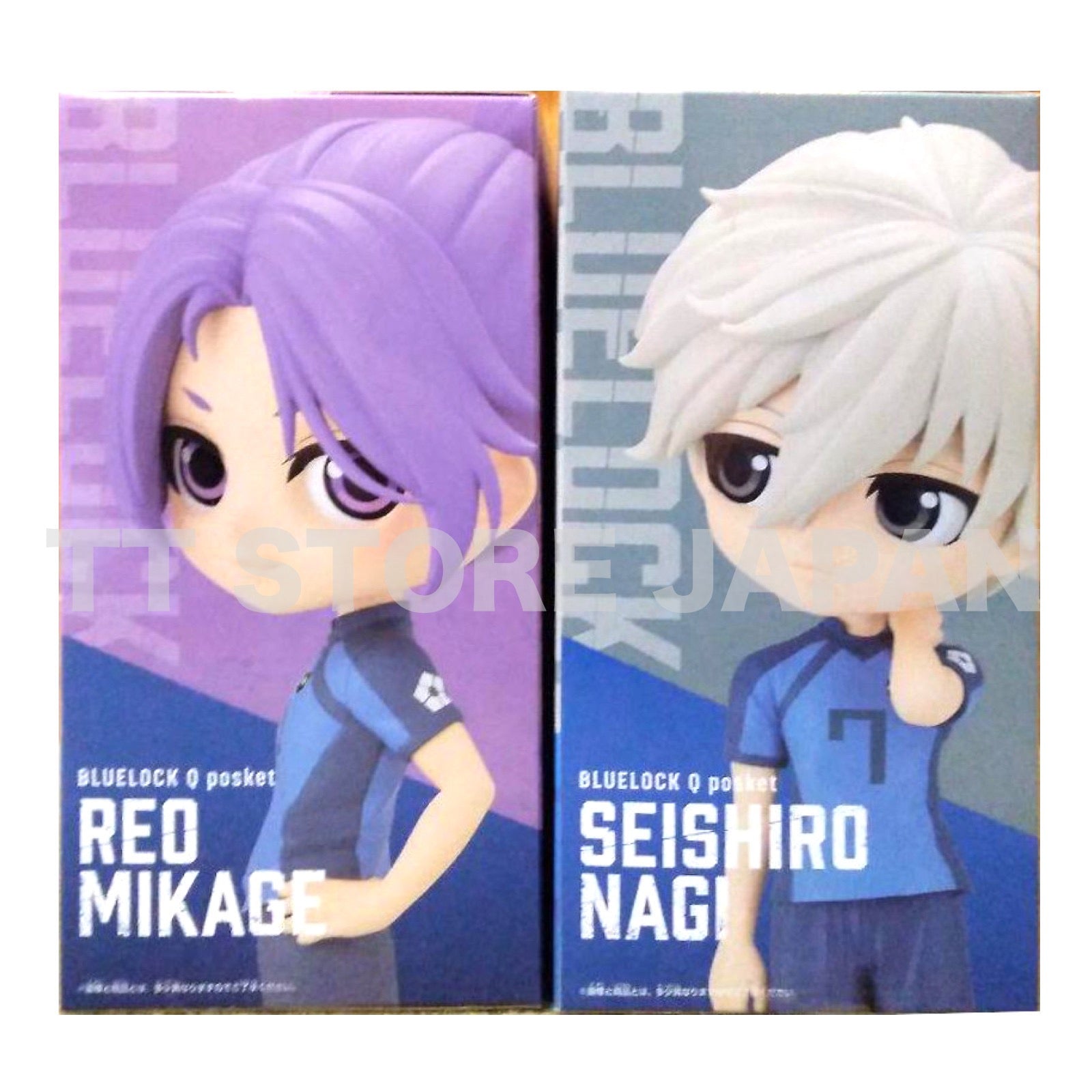 Qposket BLUE LOCK Figure Reo Mikage Seichiro Nagi Set A Color Q posket