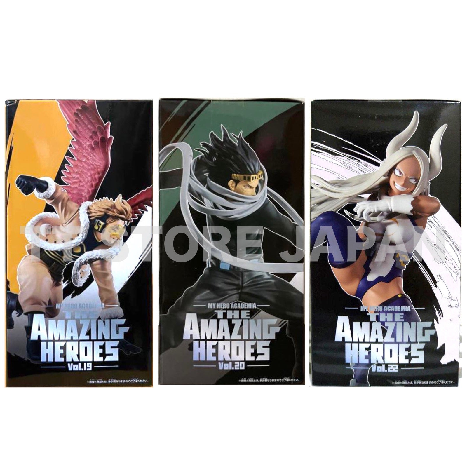 My Hero Academia Figure HAWKS Shota Aizawa MIRKO Set The Amazing Heroes 19 20 22