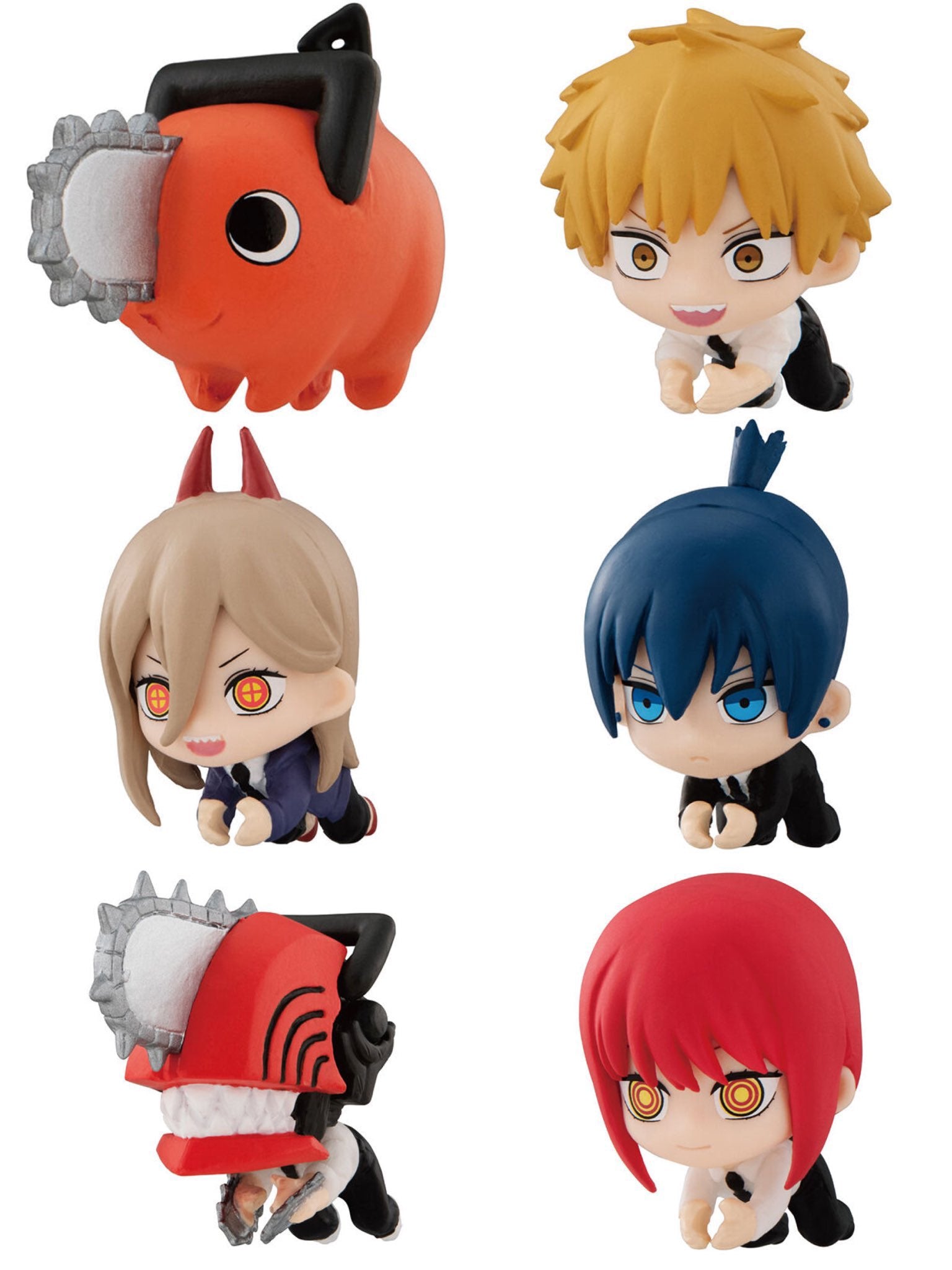 Chainsaw Man Capsule Toy Mini Figure Hugcot All 6 Types Complete Set Gasha